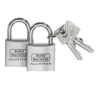 Burg Wächter 36151 Cadenas 30.00 mm fermeture universelle aluminium avec serrure à clé