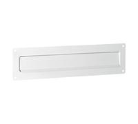 BURG-WÄCHTER, Clapet d'extérieur pour boîte aux Lettres avec Porte-étiquette, Acier Inoxydable, Porta 797 W, Blanc