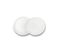 BURG-WÄCHTER Couvercle pour compartiment à journaux, Cache latéral rond pour protéger contre les intempéries, À monter, Lot de 2, SD 1 SB, Ø 12 cm, Blanc opaque