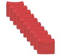BURG-WÄCHTER Lock Cover LC 40 Lot de 10 housses de protection en plastique pour cadenas Magno et Alutitan - Protection de surface et marquage coloré - Rouge