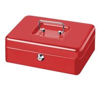 Burg Wächter Caisse à monnaie MONEY 5025 – tôle d'acier 250 x 90 x 180 mm, rouge, 2 clés