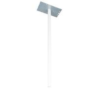BURG-WÄCHTER, Pied pour Boîte aux Lettres, 115 cm de Long, Acier Galvanisé, Blanc