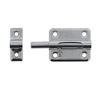 BURG-WÄCHTER Verrou targette, Verrou de porte galvanisé pour portes affleurantes, Verrou loquet, Résistant aux intempéries, Acier, GR 50 SB, 40x72 mm