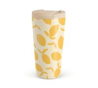BURGA Gobelet de Voyage 500 ml - Gobelet Isotherme en Acier Inoxydable, garde les boissons chaudes 6 h et froides 24 h, couvercle rabattable étanche, compatible porte-gobelets
