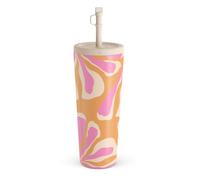 BURGA Gobelet de Voyage 700 ml avec Couvercle - Gobelet Isotherme en Acier Inoxydable, garde les boissons chaudes 6 h et froides 24 h, couvercle à paille étanche