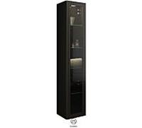 Burgbad armoire haute HSKD035RF3195 176x32x35cm, droite, Schwarz Hochglanz
