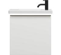 burgbad Eqio lavabo en céramique avec meuble sous-lavabo et éclairage LED, 530x315x540mm, SFPQ053F2009C0001G0252