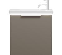 burgbad Eqio lavabo en céramique avec meuble sous-lavabo et éclairage LED, 530x315x540mm, SFPQ053F2010C0001G0146