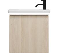 burgbad Eqio lavabo en céramique avec meuble sous-lavabo et éclairage LED, 530x315x540mm, SFPQ053F3180C0001G0252