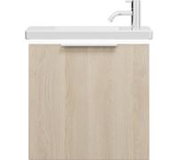 burgbad Eqio lavabo en céramique avec meuble sous-lavabo et éclairage LED, 530x315x540mm, SFPQ053F3180C0001G0146