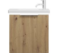 burgbad Eqio lavabo en céramique avec meuble sous-lavabo et éclairage LED, 530x315x540mm, SFPQ053F5662C0001G0146