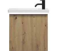 burgbad Eqio lavabo en céramique avec meuble sous-lavabo et éclairage LED, 530x315x540mm, SFPQ053F5662C0001G0252