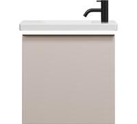 burgbad Eqio lavabo en céramique avec meuble sous-lavabo et éclairage LED, 530x315x540mm, SFPQ053F6583C0001G0252