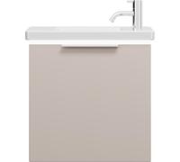 burgbad Eqio lavabo en céramique avec meuble sous-lavabo et éclairage LED, 530x315x540mm, SFPQ053F6583C0001G0146