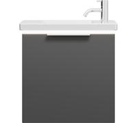 burgbad Eqio lavabo en céramique avec meuble sous-lavabo et éclairage LED, 530x315x540mm, SFPQ053F6584C0001G0146
