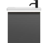 burgbad Eqio lavabo en céramique avec meuble sous-lavabo et éclairage LED, 530x315x540mm, SFPQ053F6584C0001G0252