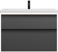 burgbad Eqio lavabo en céramique avec meuble sous-lavabo et éclairage LED, largeur 930mm, SEZA093F6584C0001G0252
