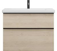 burgbad Eqio lavabo en céramique avec meuble sous-lavabo, largeur 830mm, SEYQ083F3180C0001G0252