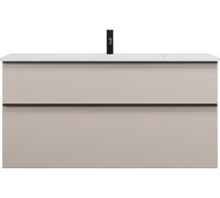 burgbad Eqio lavabo en fonte minérale avec meuble sous-lavabo, 1220x490x618mm, SHCB122F6583C0001G0252