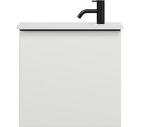 burgbad Eqio lavabo en fonte minérale avec meuble sous-lavabo, 520x310x498mm, SHCI052F2009C0001G0252