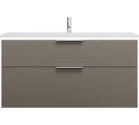 burgbad Eqio lavabo en fonte minérale avec meuble sous-lavabo et éclairage LED, 1220x490x638mm, SHCC122F2010C0001G0146