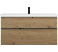 burgbad Eqio lavabo en fonte minérale avec meuble sous-lavabo et éclairage LED, 1220x490x638mm, SHCC122F5662C0001G0252