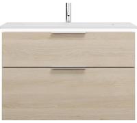burgbad Eqio lavabo en fonte minérale avec meuble sous-lavabo et éclairage LED, 920x490x638mm, SHCC092F3180C0001G0146
