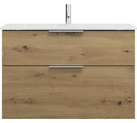 burgbad Eqio lavabo en verre avec meuble sous-lavabo, largeur 920mm, SEYX092F5662A0070G0146