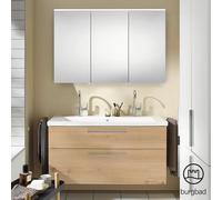 Burgbad Eqio Meuble avec plan vasque et armoire de toilette, SFAO123RF5662C0001P95,