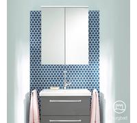 Burgbad Eqio Meuble avec vasque à poser et armoire de toilette, SFAN065F2010C0001P95,