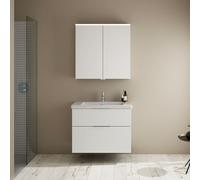 Burgbad Eqio Meuble avec vasque à poser et armoire de toilette, SFAN083F2009C0001G0146,