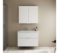 Burgbad Eqio Meuble avec vasque à poser et armoire de toilette, SFAN093F2009C0001G0146,