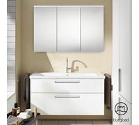 Burgbad Eqio Meuble avec vasque à poser et armoire de toilette, SFAN123LF2009C0001P95,