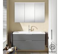 Burgbad Eqio Meuble avec vasque à poser et armoire de toilette, SFAN123LF2010C0001G0146,
