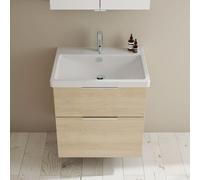Burgbad Eqio Meuble avec vasque en céramique, 2 tiroirs, SEYQ063F3180C0001G0146,