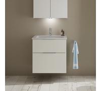 burgbad Eqio lavabo en fonte minérale avec meuble sous-lavabo, 620x490x618mm, SHCB062F2009C0001G0146