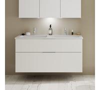 Burgbad Eqio Meuble avec vasque en fonte minérale, 2 tiroirs, SHCD122F6582C0001G0146,
