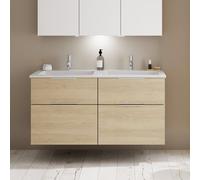 Burgbad Eqio Meuble avec vasque en fonte minérale, 4 tiroirs, SHCF122F3180C0001G0146,