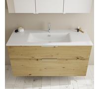 Burgbad Eqio Meuble avec vasque slim en céramique, 2 tiroirs, SHBT122F5662C0001G0146,
