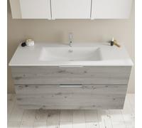 Burgbad Eqio Meuble avec vasque slim en céramique, 2 tiroirs, SHBT122F6015C0001G0146,