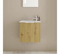 Burgbad Eqio Meuble avec vasque slim en céramique, SGZJ052F5662C0001G0146,