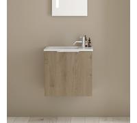 Burgbad Eqio Meuble avec vasque slim en céramique, SGZJ052F6423C0001G0146,