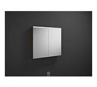 Burgbad Eqio meuble miroir SPGS090F2012 90 x 80 x 17 cm, décor marron truffe