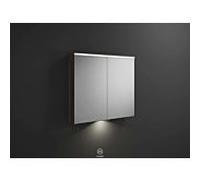 Burgbad Eqio meuble miroir SPGT090F2012 90 x 80 x 17 cm, décor marron truffe