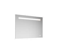 burgbad Eqio miroir lumineux avec éclairage LED, 1 interrupteur à capteur, support pour téléphone portable, 1000x30x700mm, SIIX100PN258