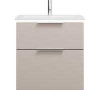 burgbad Eqio Slim lavabo en céramique avec meuble sous-lavabo et éclairage LED, 620x490x640mm, SHBU062F6583C0001G0146