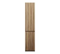 burgbad Lin20 Armoire à pharmacie au sol, 2 tiroirs, 400x345x2000mm, HSPP040F5357, Couleur: Cendres Dekor Cappuccino