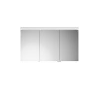 burgbad Lin20 armoire de toilette éclairage LED, 3 portes, porte du milieu butée à gauche 1200x700x170mm, SPQK120RF5375, Couleur: Blanc mat