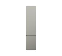 burgbad Lin20 Armoire haute murale avec 2 portes, y compris tablettes angulaires, charnières à droite, 400x245x1760mm, HSPF040RF5352, Couleur: Gris basalte mat avec chant laser