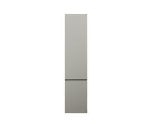 burgbad Lin20 Armoire haute murale avec 2 portes, y compris tablettes angulaires, charnières à droite, 400x245x1760mm, HSPF040RF5352, Couleur: Gris basalte mat avec chant laser